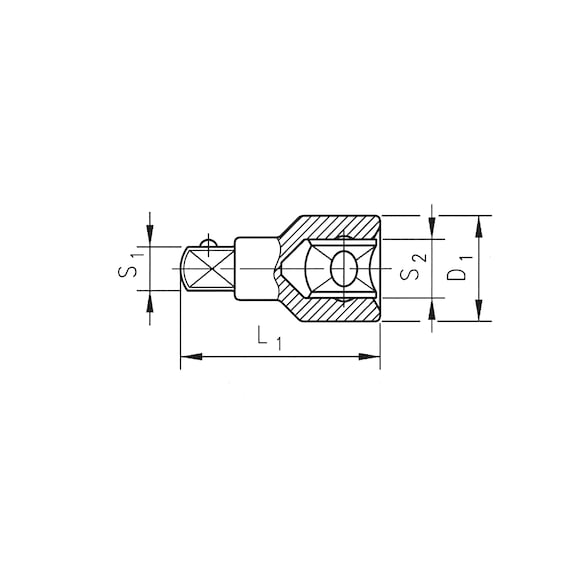 ADAPTÖR-KROM-3/4IDEN 1/2IYE