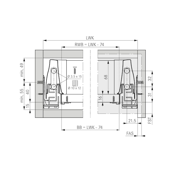 DWD-XP ARKA BAĞLANTI PARÇ.86MM-2AD