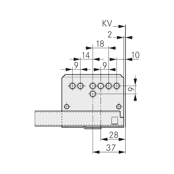 DWD-XP FRENLİ ÇİFT AÇILIM RAY 40KG 500MM