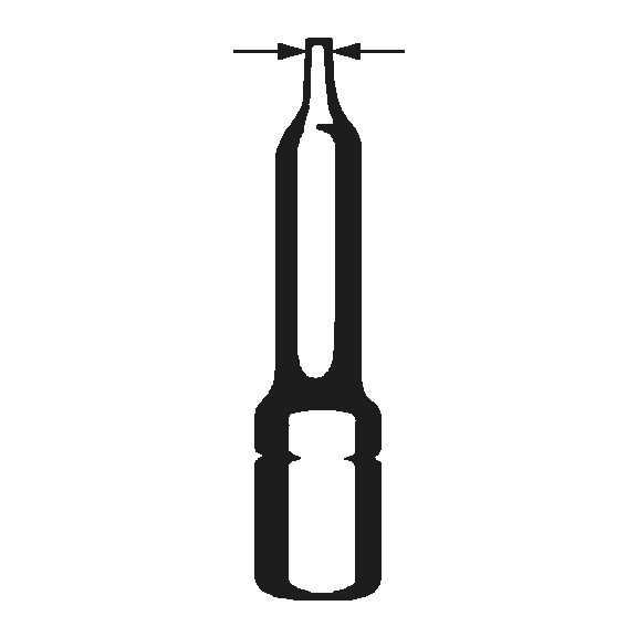 BİTS UÇ-DÜZ-1/4I-1,0X6X25MM