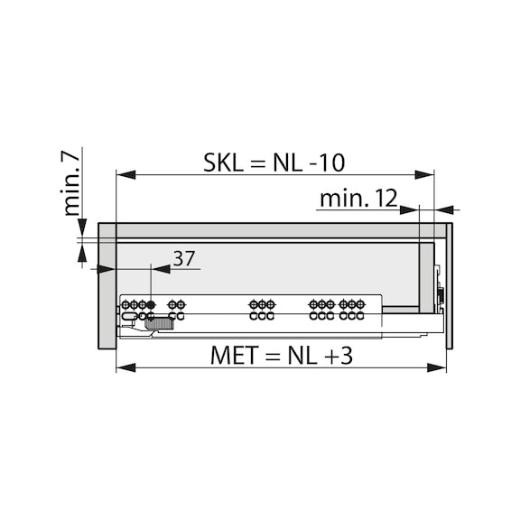 DYNAPRO RAY ÇİFT AÇILIM 450 MM