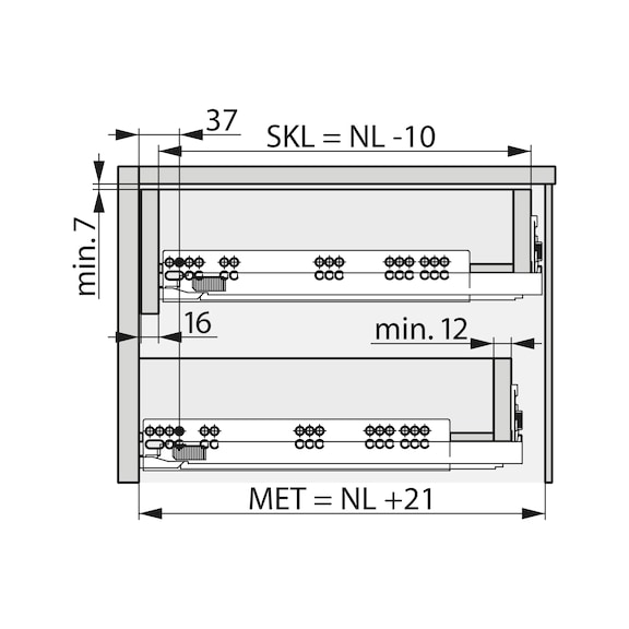 DYNAPRO RAY ÇİFT AÇILIM 450 MM