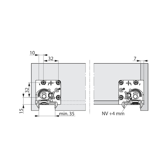 DYNAPRO RAY ÇİFT AÇILIM 450 MM