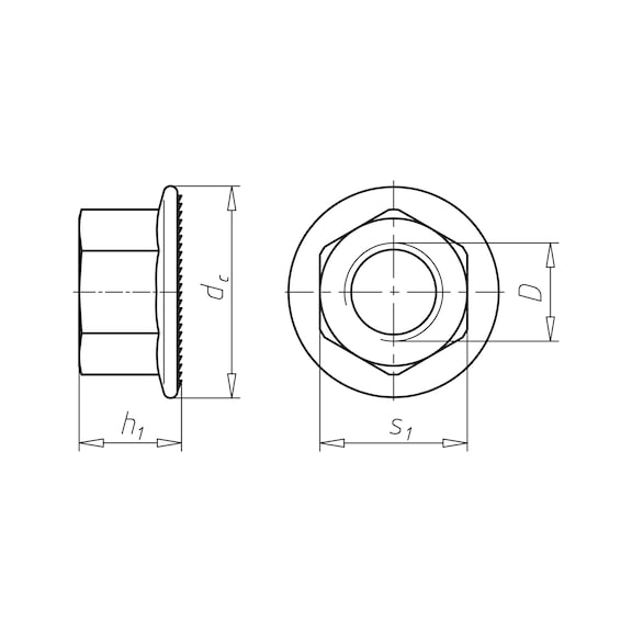 SOMUN-FL-TRT-AE DIN6923-A2-SW13-M8