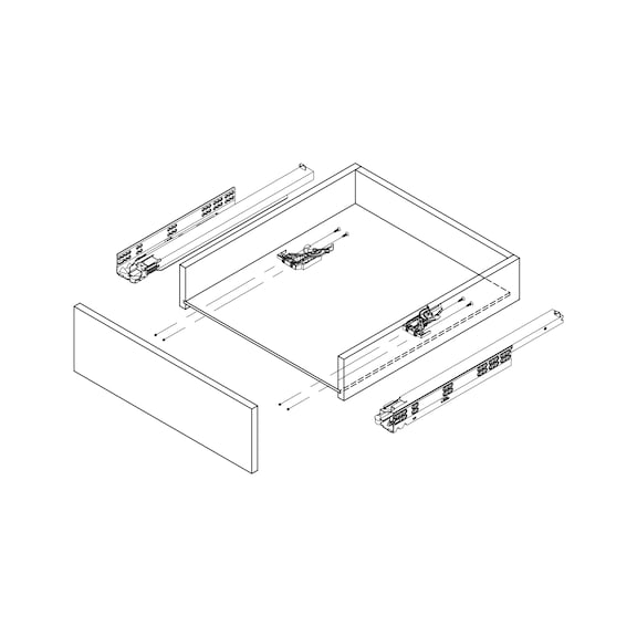 DYNAMOOV FRENLI ÇİFT AÇILIM RAY 300MM