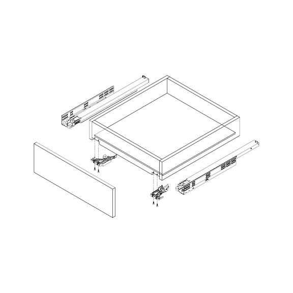 DYNAMOOV FRENLI ÇİFT AÇILIM RAY 300MM