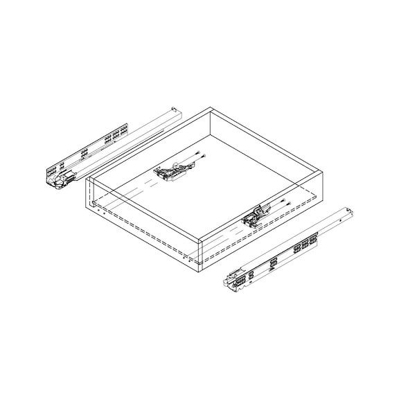 DYNAMOOV FRENLI ÇİFT AÇILIM RAY 300MM