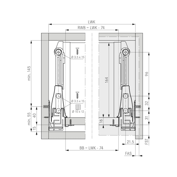 DWD-XP ARKA BAĞLANTI PARÇ.182MM-2AD