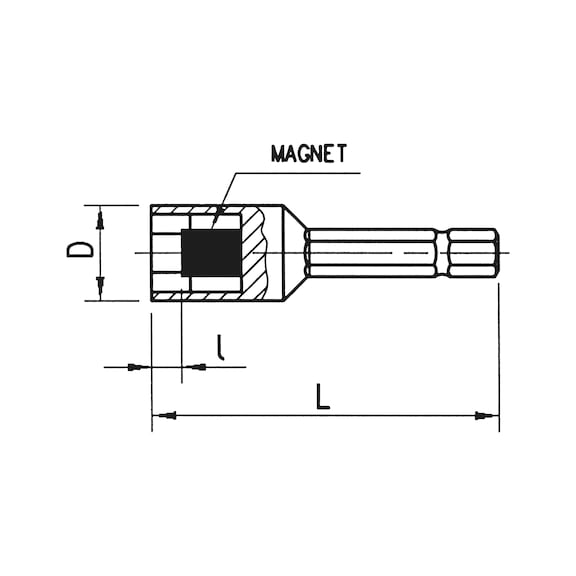 LOKMA ADAPTÖRÜ-MIKNATISLI-1/4I-51MM-SW8