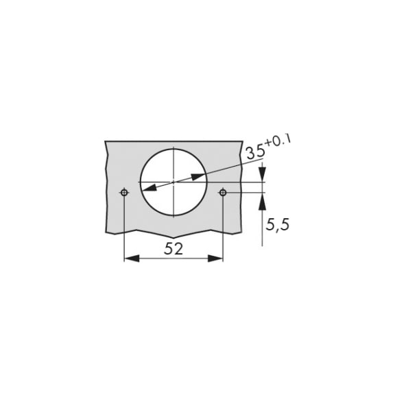 W2 FRENLİ DEVEBOYNU MENTEŞE 105º 52MM