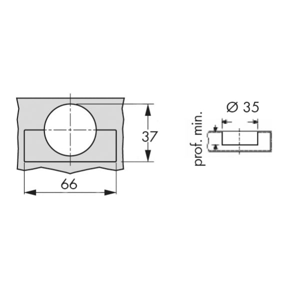 W2 FRENLİ DEVEBOYNU MENTEŞE 105º 52MM