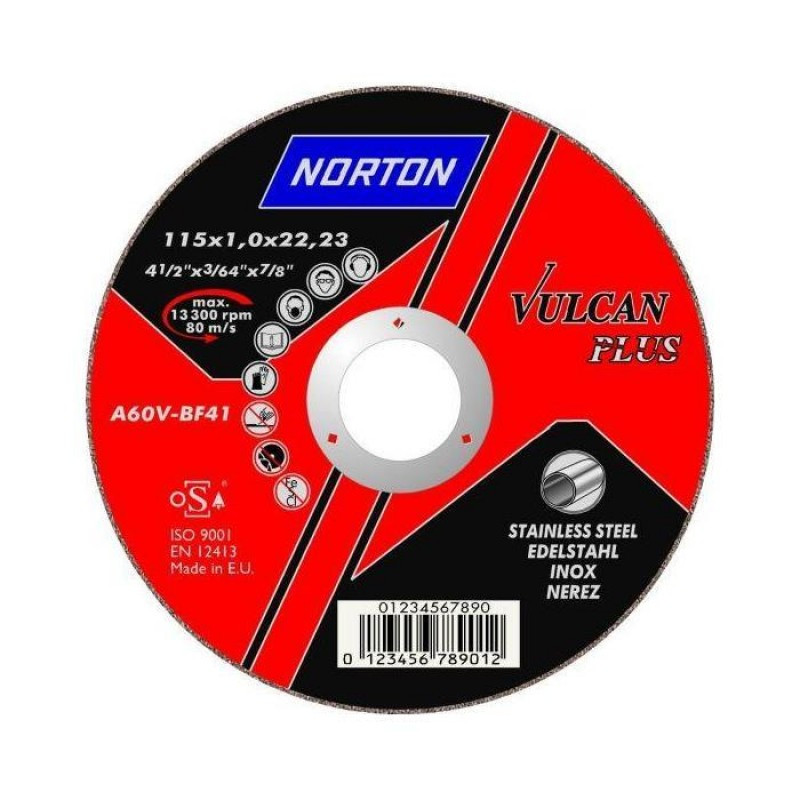 Norton 180x1.6 Mm Inox Kesme Taşi (Vulcan Plus)