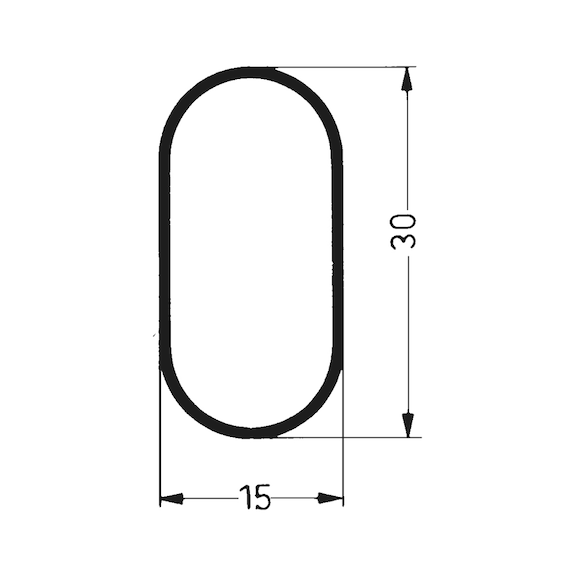 OVAL ELBİSE BORUSU 1200MM