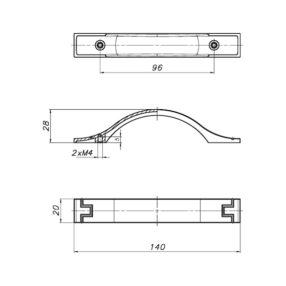 TUTACAK KROMAJLI MAT 140MM