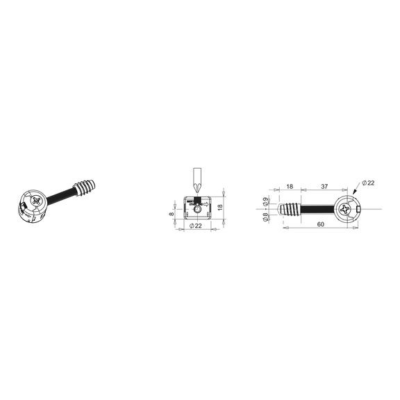 UNİVERSAL BİRLEŞTİRME M6/DÜBEL